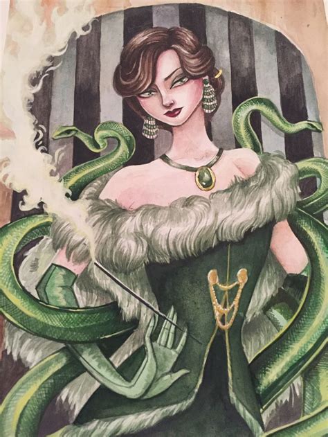 Snake Lady Special Halloween Illustration Art Art Halloween