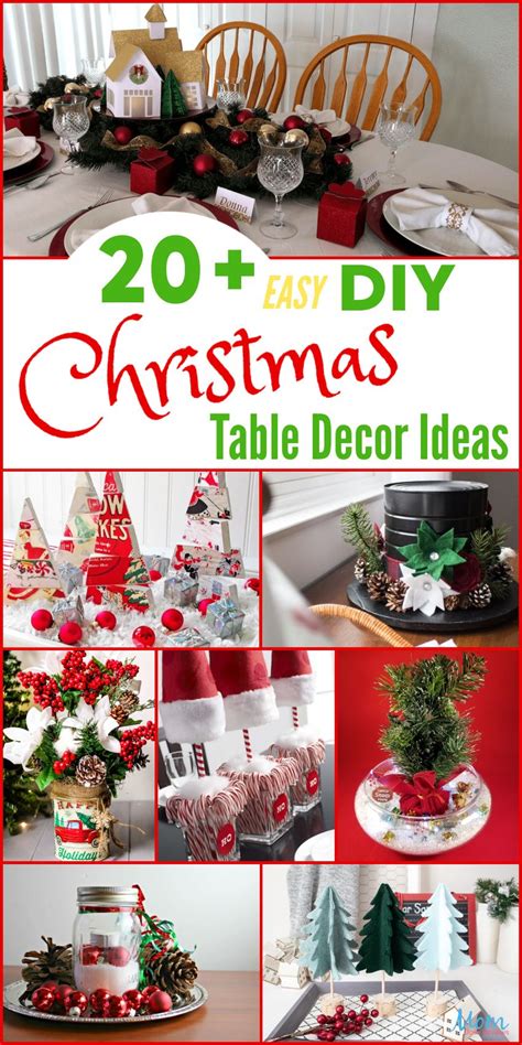 20+ Easy DIY Christmas Table Decor Ideas for a Beautiful Table Setting ...