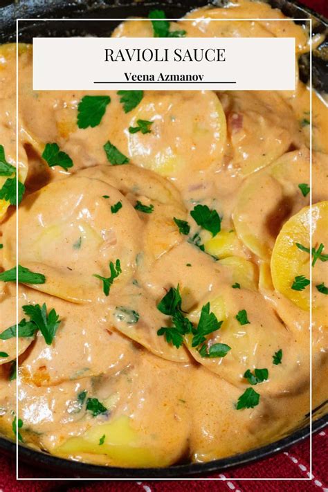 Ravioli Sauce - Pink Sauce with Ravioli Pasta (30 Mins) - Veena Azmanov ...