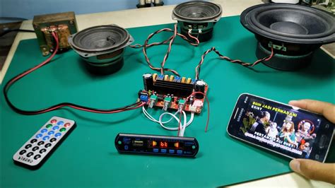 Cara Mudah Memasang Modul Mp3 Bluetooth Pada Power Amplifier YouTube