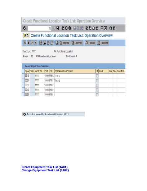 SAP PM Master Data Training Guide PDF