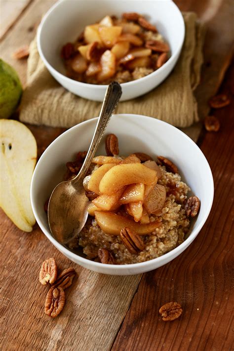 Caramelized Pear Steel Cut Oats Minimalist Baker Recipes