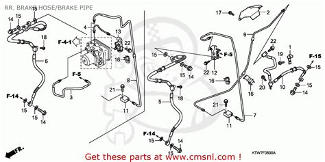 43312KTW910 Pipe Comp A Rr Br Honda Buy The 43312 KTW 910 At CMSNL