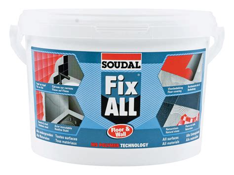 Soudal Fix All Floor And Wall Colle De Montage 4kg Hubo