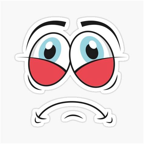 "Sad Emoji" Sticker by MouTarek | Redbubble