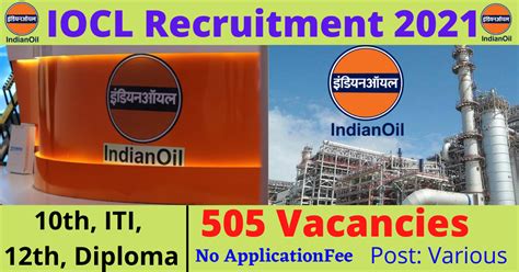 IOCL Recruitment 2021 505 Technical And Non Technical Apprentice