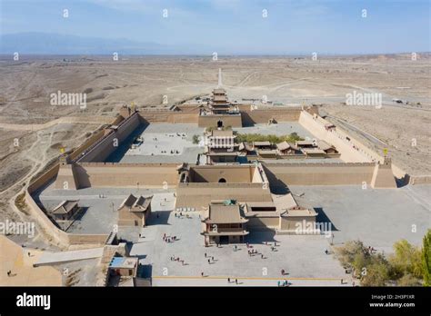 Aerial view of jiayu pass or jiayuguan Stock Photo - Alamy