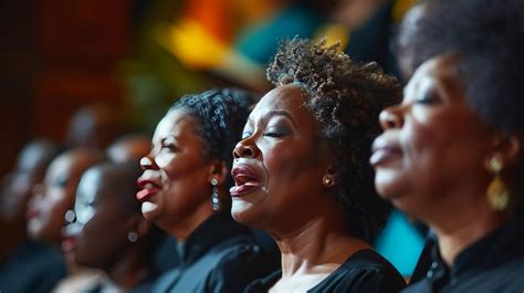 Premium Photo | Choir singing church gathering