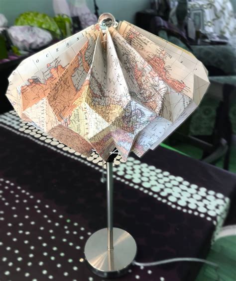 Modern Globe Origami Lampshade By Papergirlinct On Etsy Origami