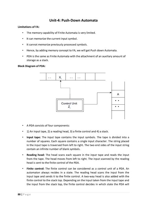 Alts Flat Unit 4 1 Flat Unit 4 Push Down Automata Limitations Of