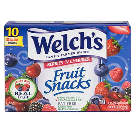 Welch's® Berries 'N Cherries Fruit Snacks, 10-Pack | Big Lots