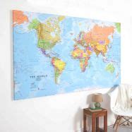 Huge Classic World Map (Canvas)