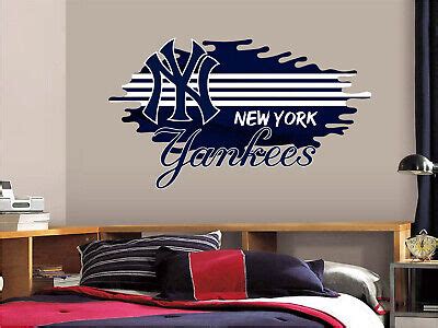 New York Yankees Logo Wall Decal Sports Sticker Home Decor Vinyl PLB20 ...