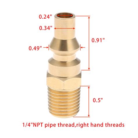 Massief Messing Propaan Quick Connect Fitting Adap Grandado