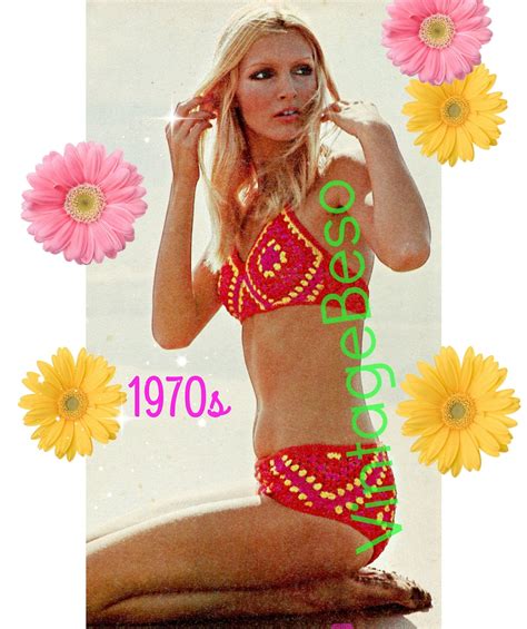 Sexy Bikini Crochet Pattern S Diamond Crochet Bikini Pattern Vintage Bikini Swimwear