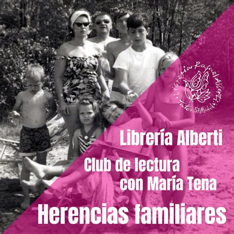 Librería Rafael Alberti Herencias familiares 3ª SESIÓN eventos y