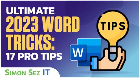 Microsoft Word Tips And Tricks 17 Pro Tips Youtube