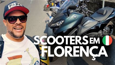 SCOOTERS NAS RUAS de FLORENÇA Itália VLOG YouTube