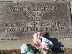 Arthur Millard Hamm 1933 1993 Mémorial Find a Grave