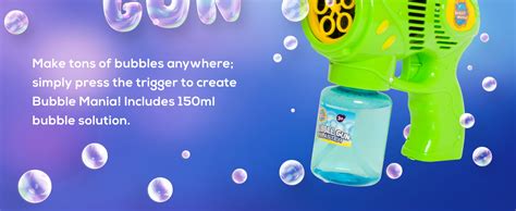 Bubble Mania Bubble Gun Bubble Blaster Gun Automatic Bubble Guns