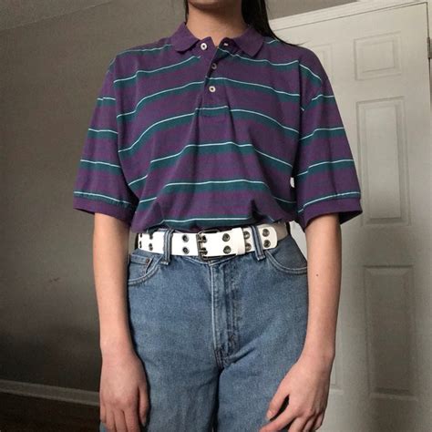 My Fav Vintage Striped Polo Shirt By The Brand Depop Polo