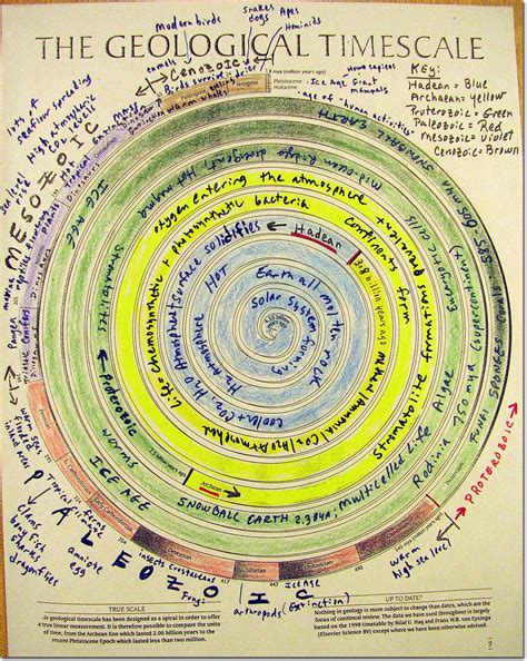 Geologic Time Scale Circle Chart