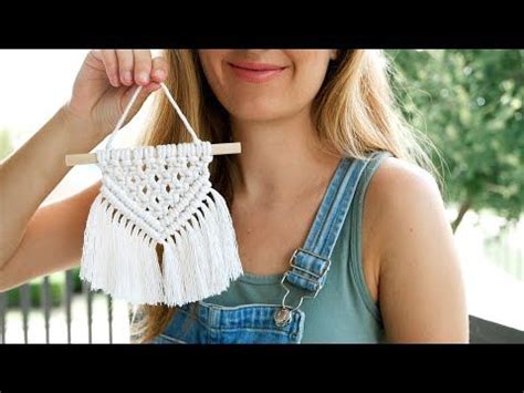 The Easiest Macrame Wall Hanging You Can Make Mini Macrame