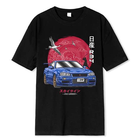 Jhpkjcotton Initial D T Shirt Men Women Harajuku Aesthetic Oversize T