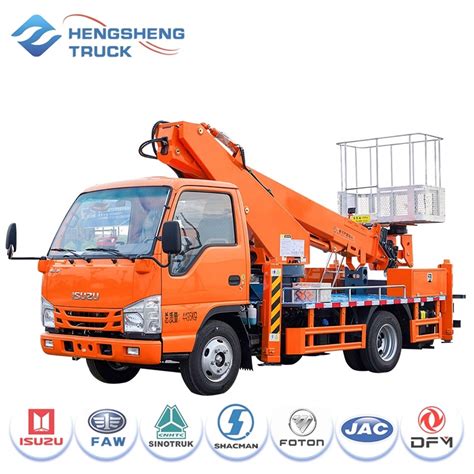 Japanese Brand I Suzu Aerial Platforms Boom Lift Working Platform Truck