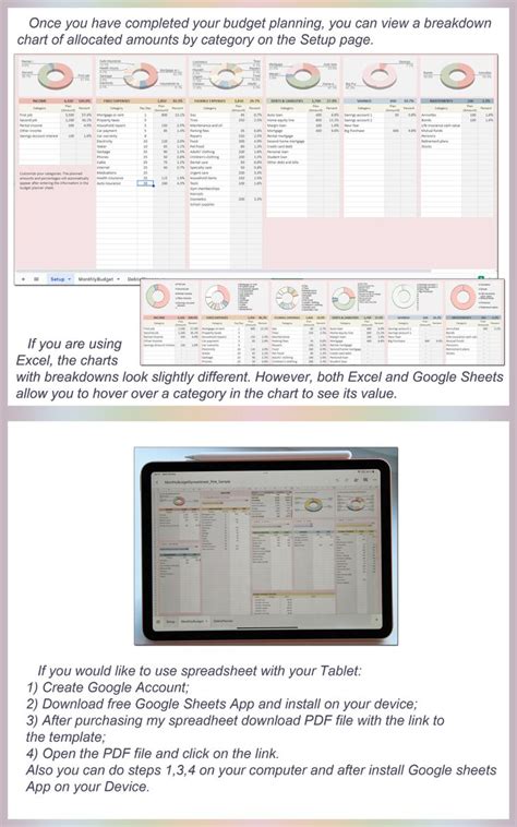 Monthly Budget Spreadsheet, Excel Budget, Budget Template, Finance ...