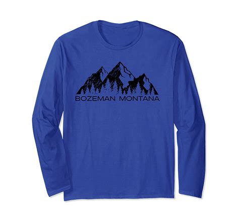 Bozeman Montana Cool Bozeman Mountain Souvenir T Long Sleeve T Shirt