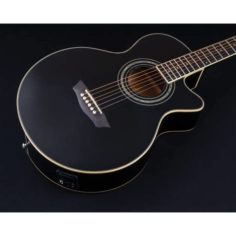 Washburn Festival Series Model EA10B Black Acoustic Electric Petite ...