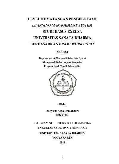 Level Kematangan Pengelolaan Learning Management System Studi Kasus