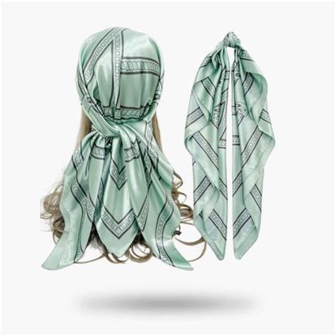 Foulard Femme Vert Ambre Miss Foulard N1 En France