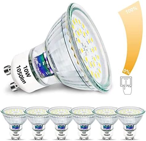 Unikcst GU10 LED Warmweiss 10W Dimmbar Glühbirnen Ersetzt 100W Halogen