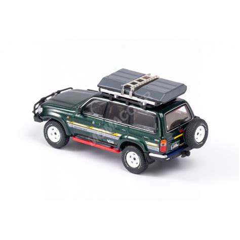 Miniature Toyota Land Cruiser J Vert Avec Gallerie Et