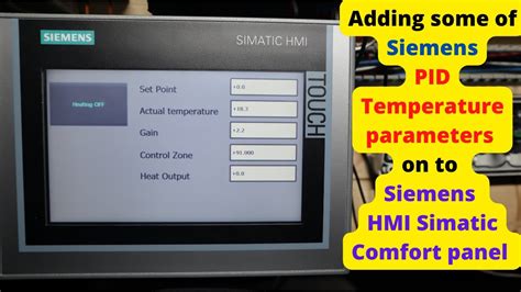 How To Create And Add Siemens Pid Temperature Controlread Screen On