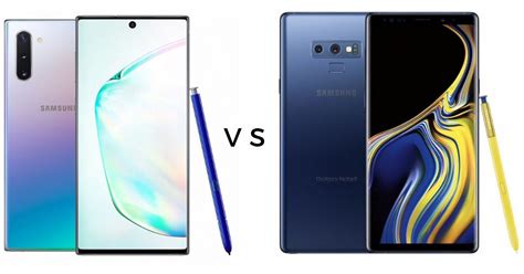 Samsung Galaxy Note 10 Vs Samsung Galaxy Note 9 Price In India Specifications Compared