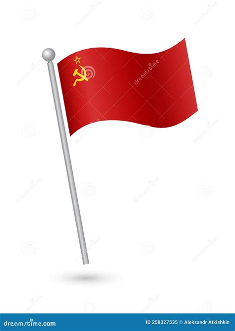 Soviet Union National Flag Stock Vector Illustration Of Wind 258327535