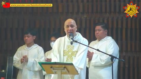 Homily Of Rev Fr Victor Y Apacible Simbang Gabi Day 3 4 00 AM