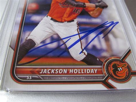 Bowman Draft Bd Jackson Holliday Autographed Psa First