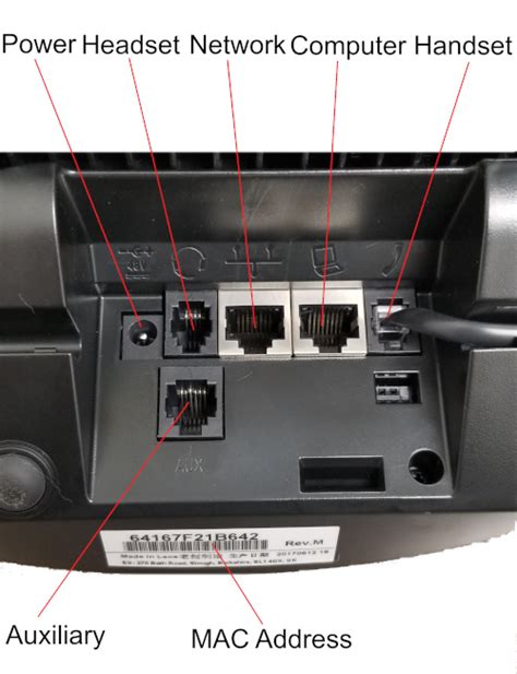 Polypolycom Telephone Connection Ports Fireline Communications Support