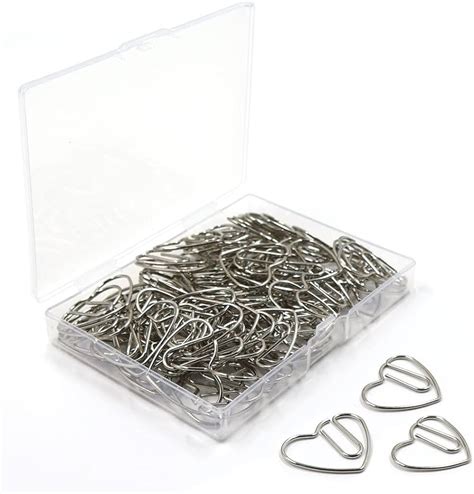 Paper Clips Cute Heart Shaped Paper Clips Metal Small Paper Clips