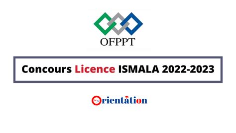 Concours Licence OFPPT ISMALA 2022 2023