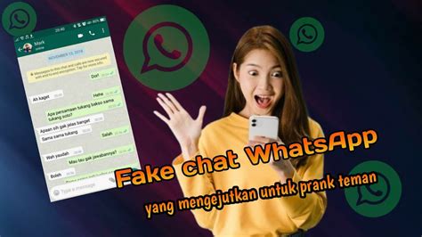 Tutorial WhatsApp Fake Chat Generator Buat Chat Palsu Dengan Lebih