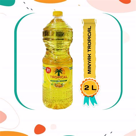 Minyak Goreng Tropical Liter Botol Minyak Sawit Tropical Liter