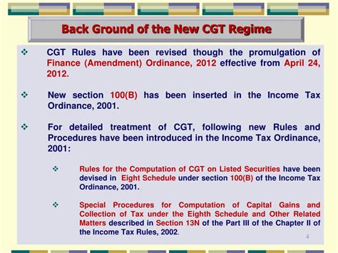 Ppt New Regime Of Capital Gain Tax Cgt Powerpoint Presentation Free