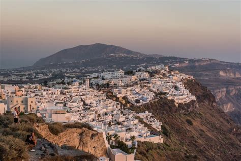 Old Town of Fira at sunset editorial photo. Image of christian - 267241211