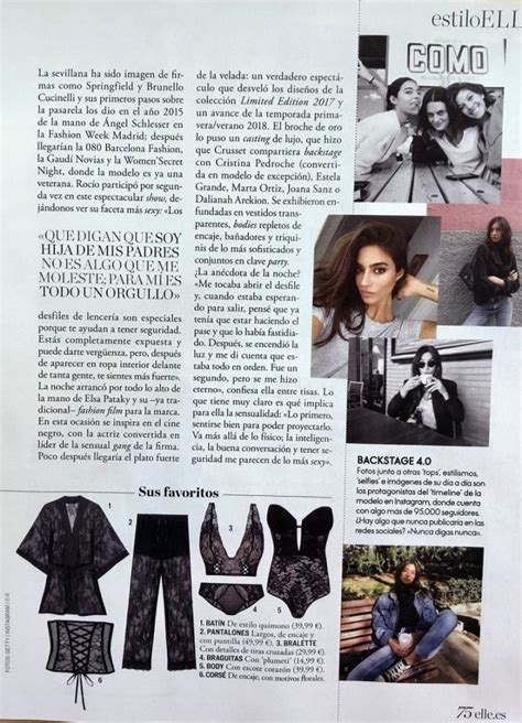 Rocio Crusset For Elle Spain Metro Models