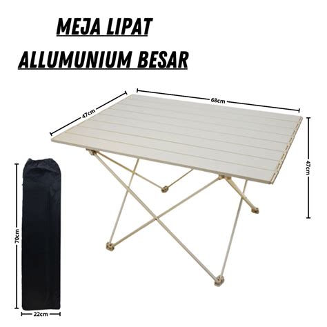 Jual Meja Lipat Camping Stainless Meja Lipat Portable Camping Meja